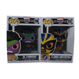 FUNKO POP! Marvel Lucha Libre Hulk & Wolverine  #708 #711 Lot of 2